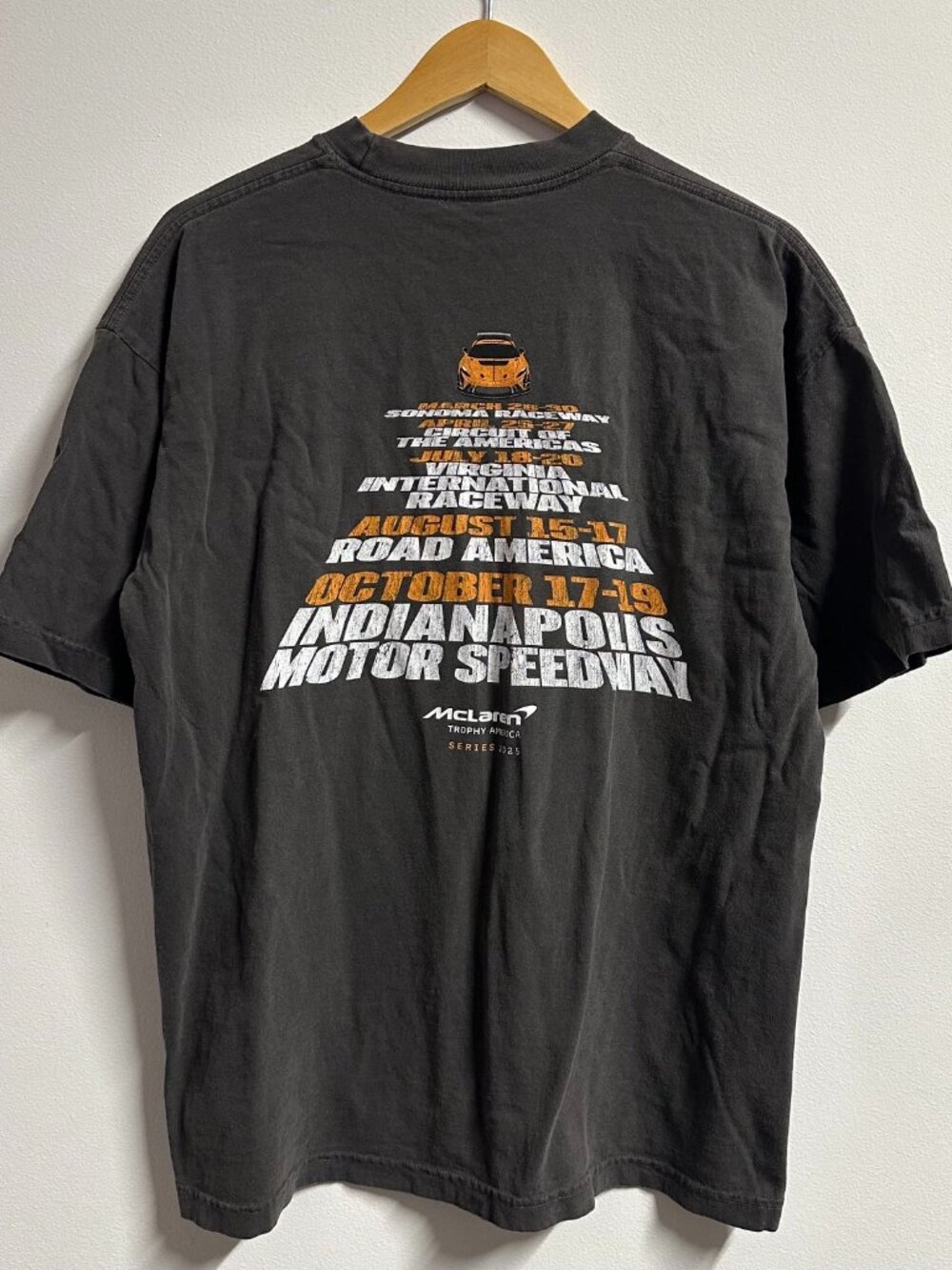 Y2K McLaren Trophy America Tshirt Grey Large F1 Racing Car Formula 1